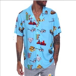 BORN FLY | shirt Cash Money rayon novelty print